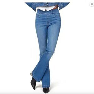 SPANX Everywhere Flare Medium Washed Blue Shape wear Jeans Size M